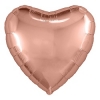 Шар (19''/48 см) Сердце, Розовое Золото