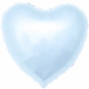 Шар (19''/48 см) Сердце, Светло-голубой